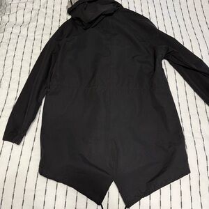 On the Byas Black Raincoat